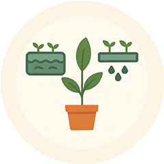 Light cycles for indoor plants