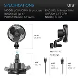 AC Infinity - Cloudray Clip Fans – view 3
