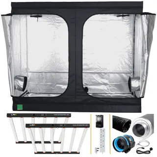 2x 720W LED Grow Tent Kit - 1.2m x 2.4m x 2.0m